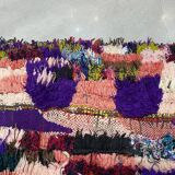 Multicolored fabric rug 145x190cm