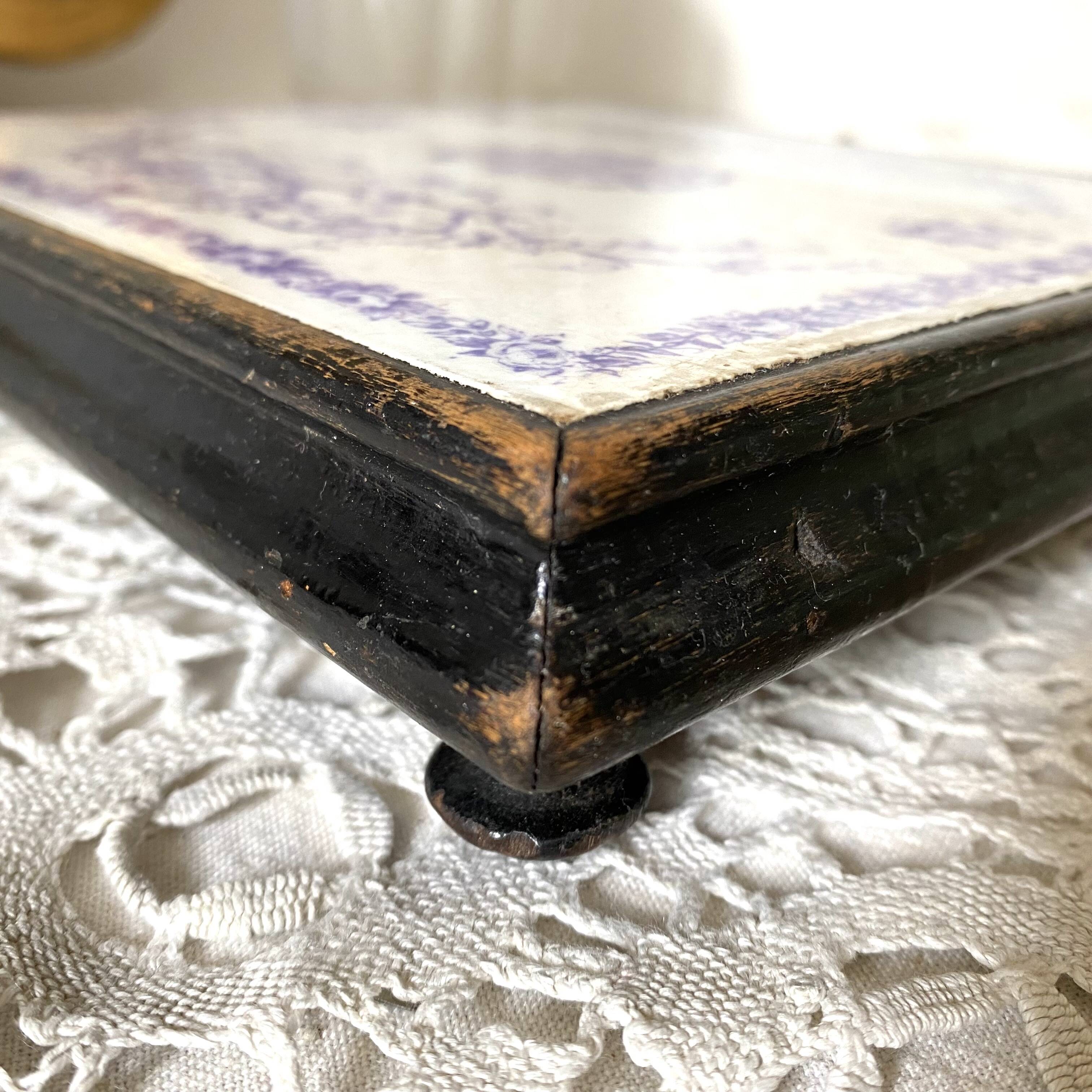 Old 19th century earthenware trivet