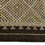 6x9 Yellow Brown Vintage Kilim Rug 199x264Cm