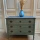 Old blue chest of drawers