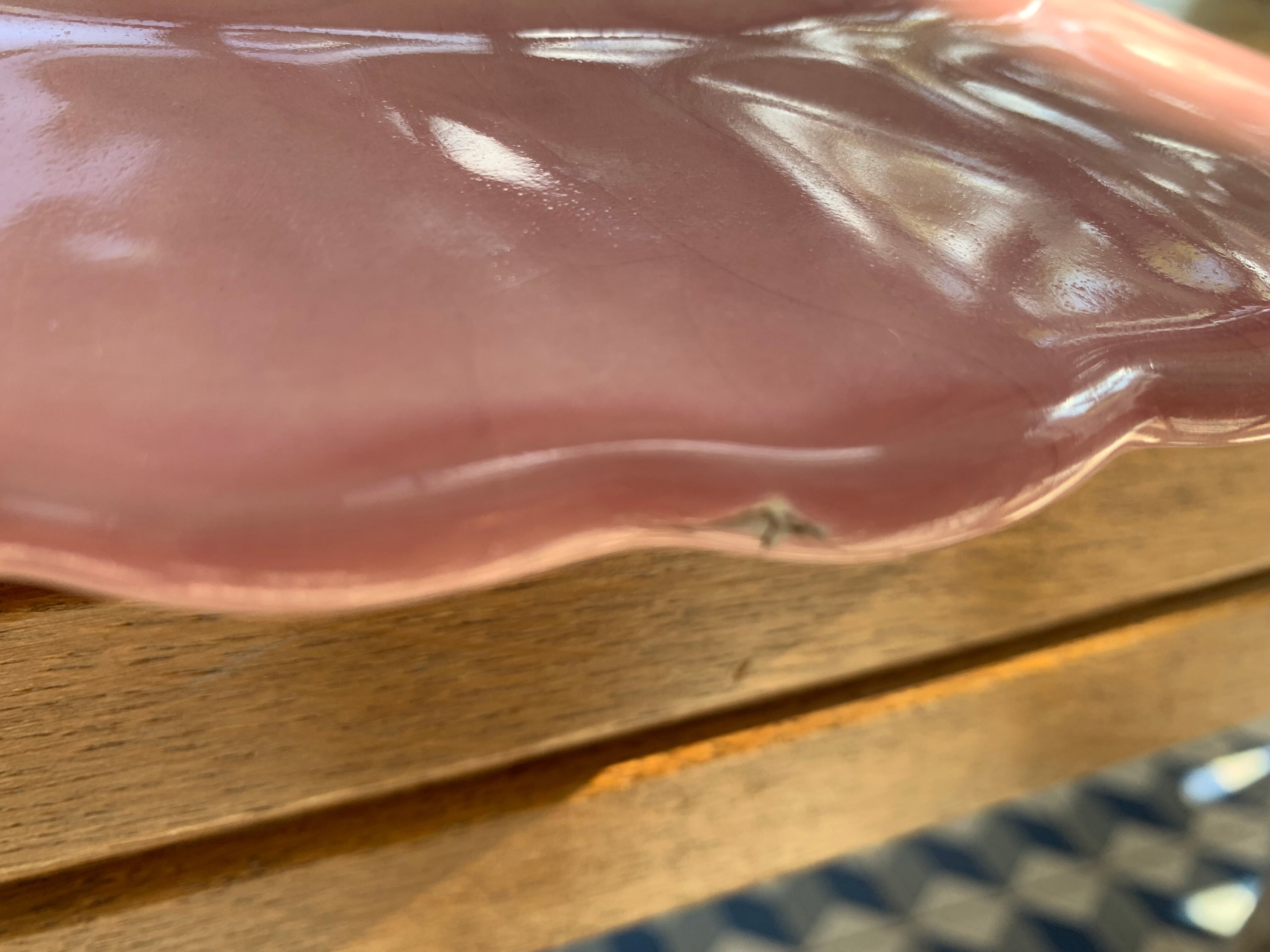 Plat à gâteaux en barbotine céramique