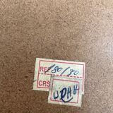 Inlaid top in exotic wood and butterfly wing decorations