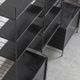 3-Bay shelving system in black by WHB, Germany, 1960’s