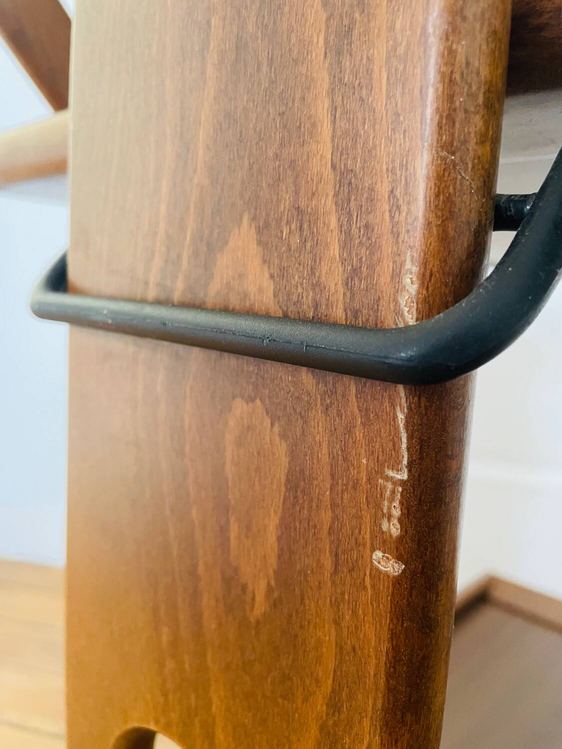 Vintage wooden trolley serving cart, 1960