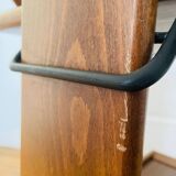 Vintage wooden trolley serving cart, 1960