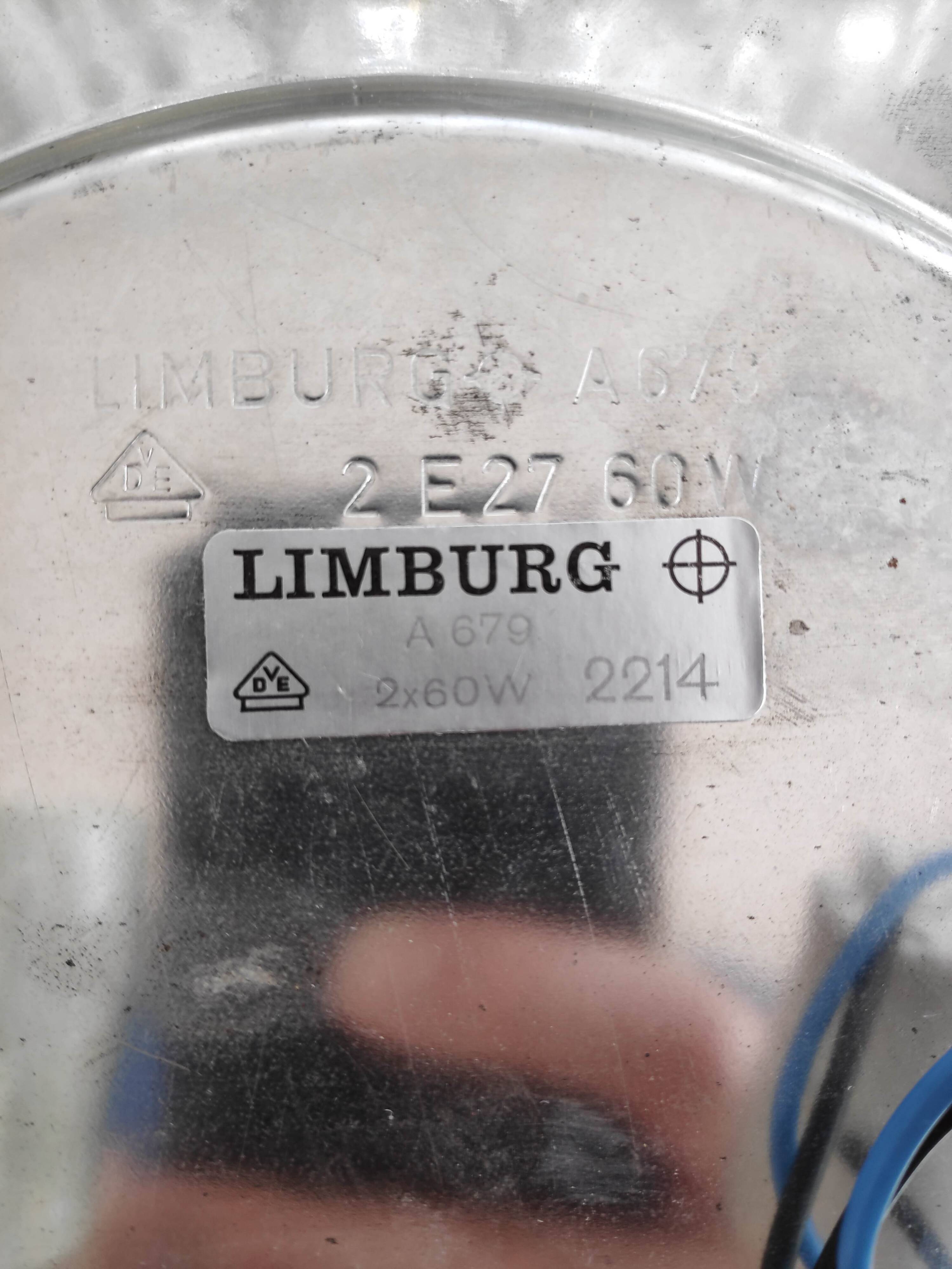 Large square ceiling light Limburg A679