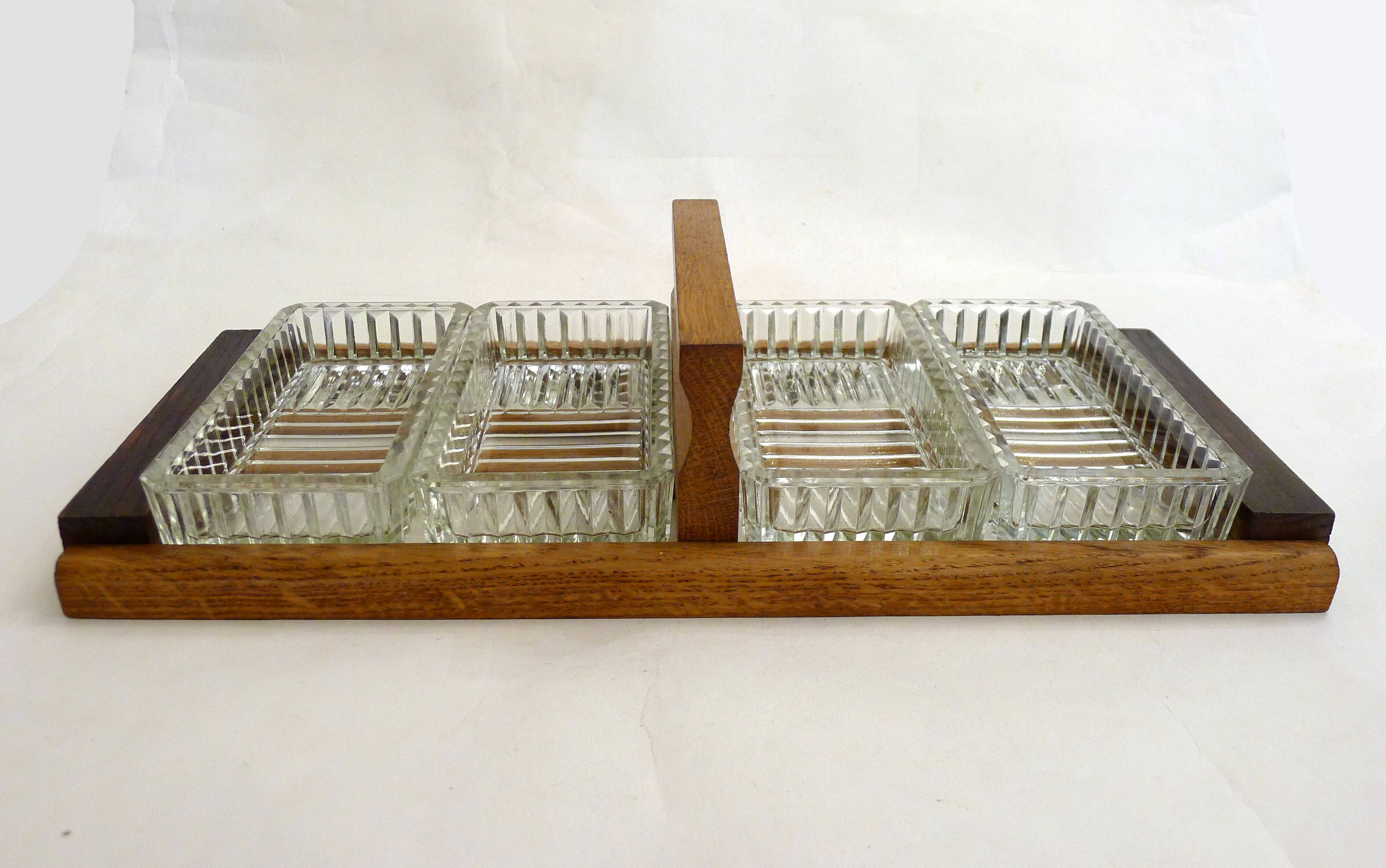 Art Deco mid-century aperitif platter