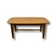 Table basse en chêne massif, travail français, années 1960