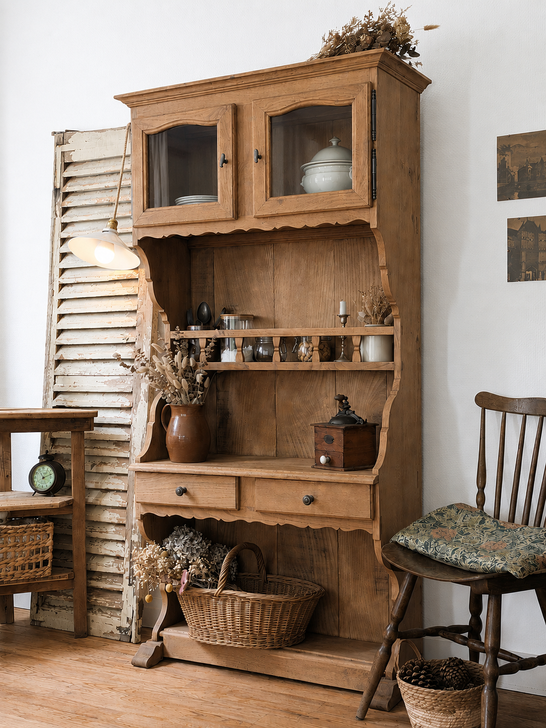 Renovated rustic antique dresser