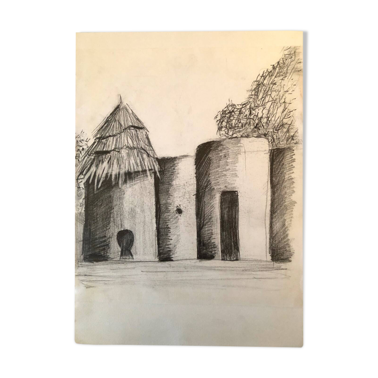 African Cases Drawing