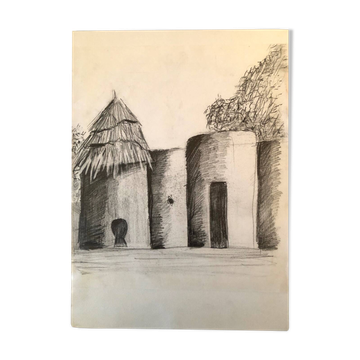 African Cases Drawing