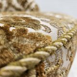 1950s, Danish easy chair, furniture velour, ash wood legs.