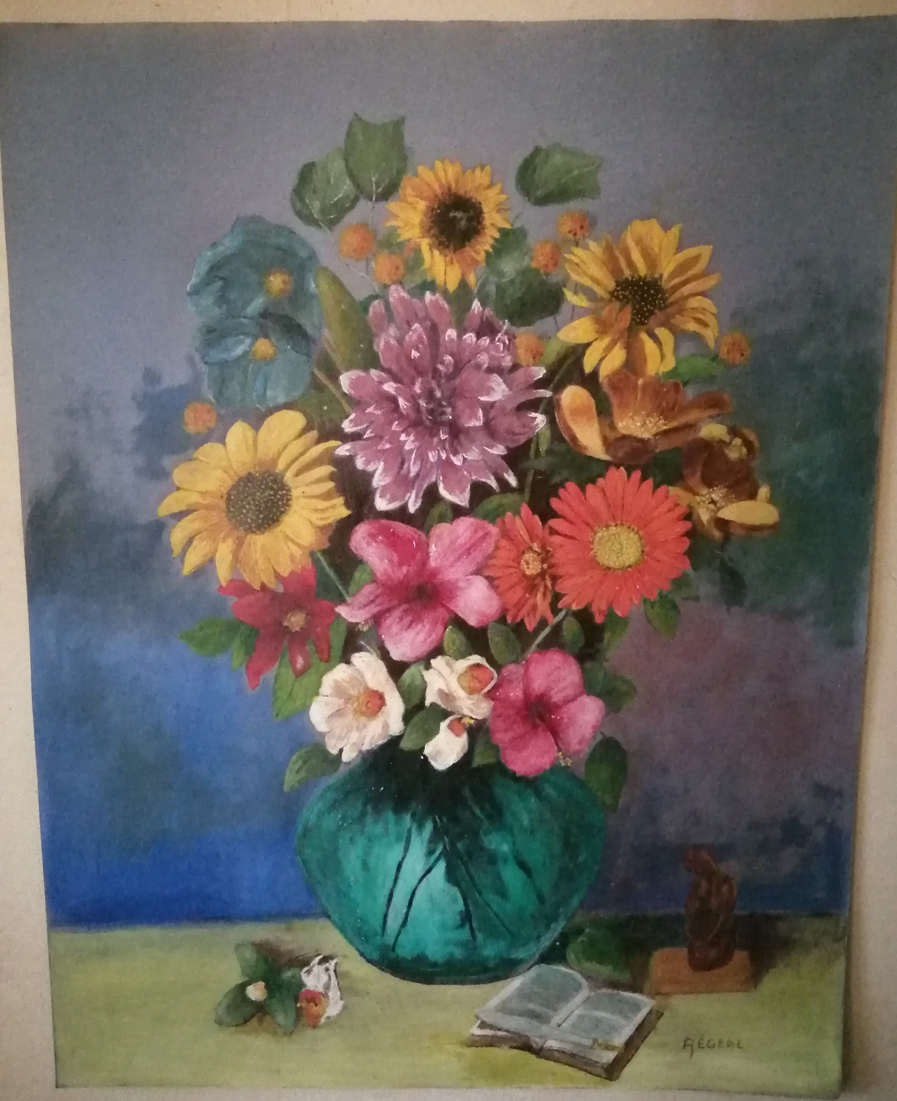 Painting flowers