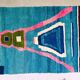 Handmade Moroccan beni ourain rug size 150 x 250 cm