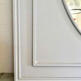 Oval mirror wood frame