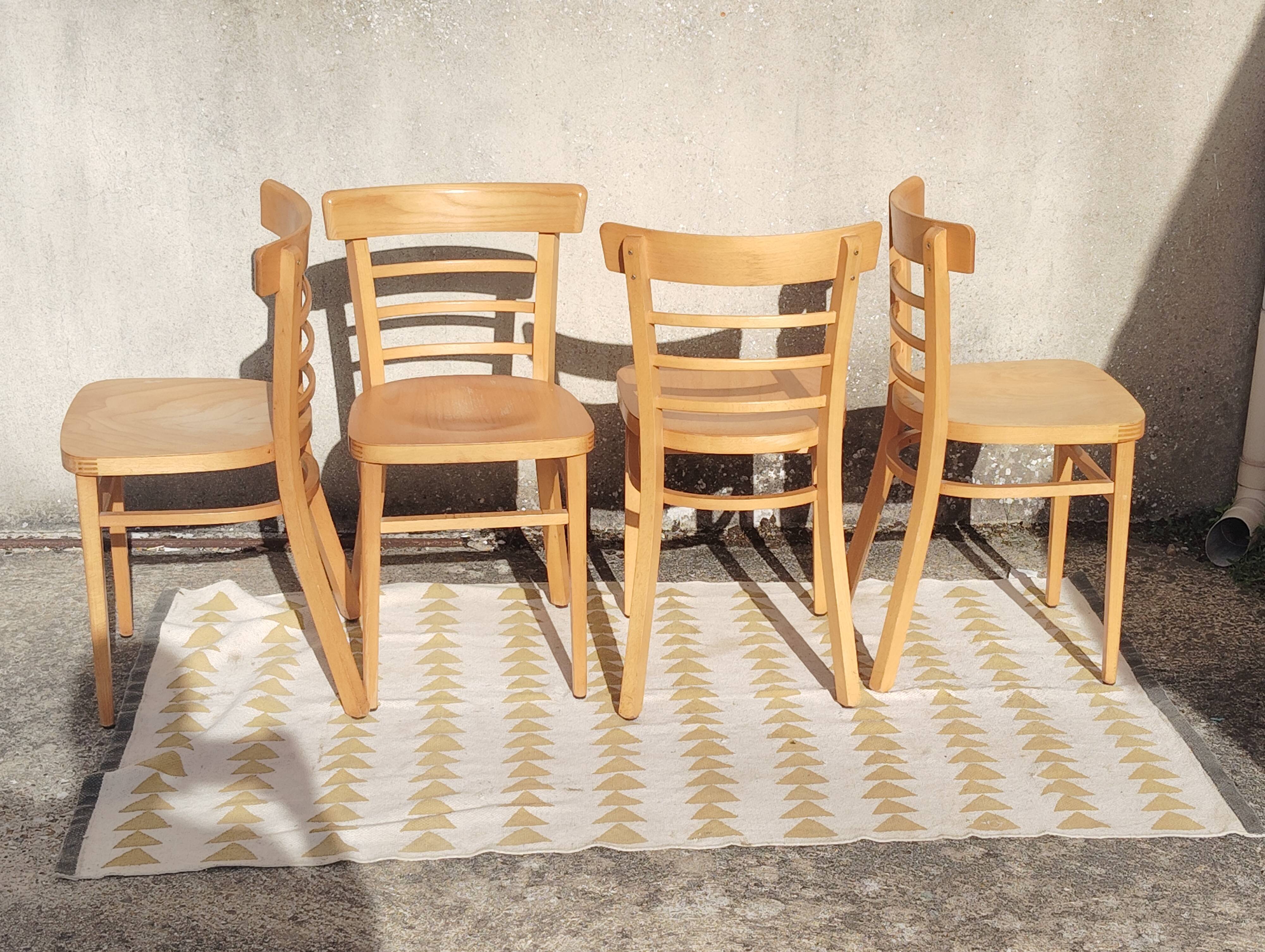 Set 4 chaises bistrot