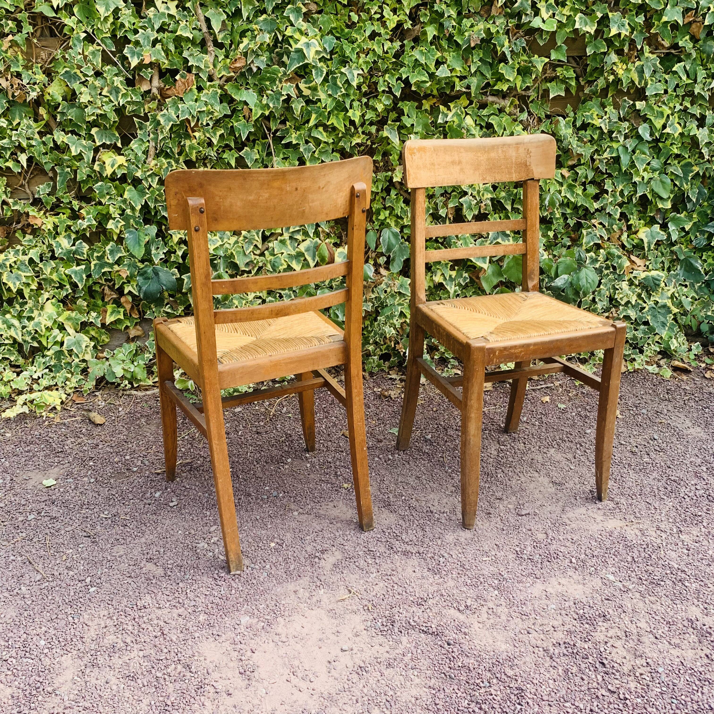 Paire de chaises vintage