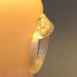 Murano glass table lamp, very particular pink color, Italia 1950s