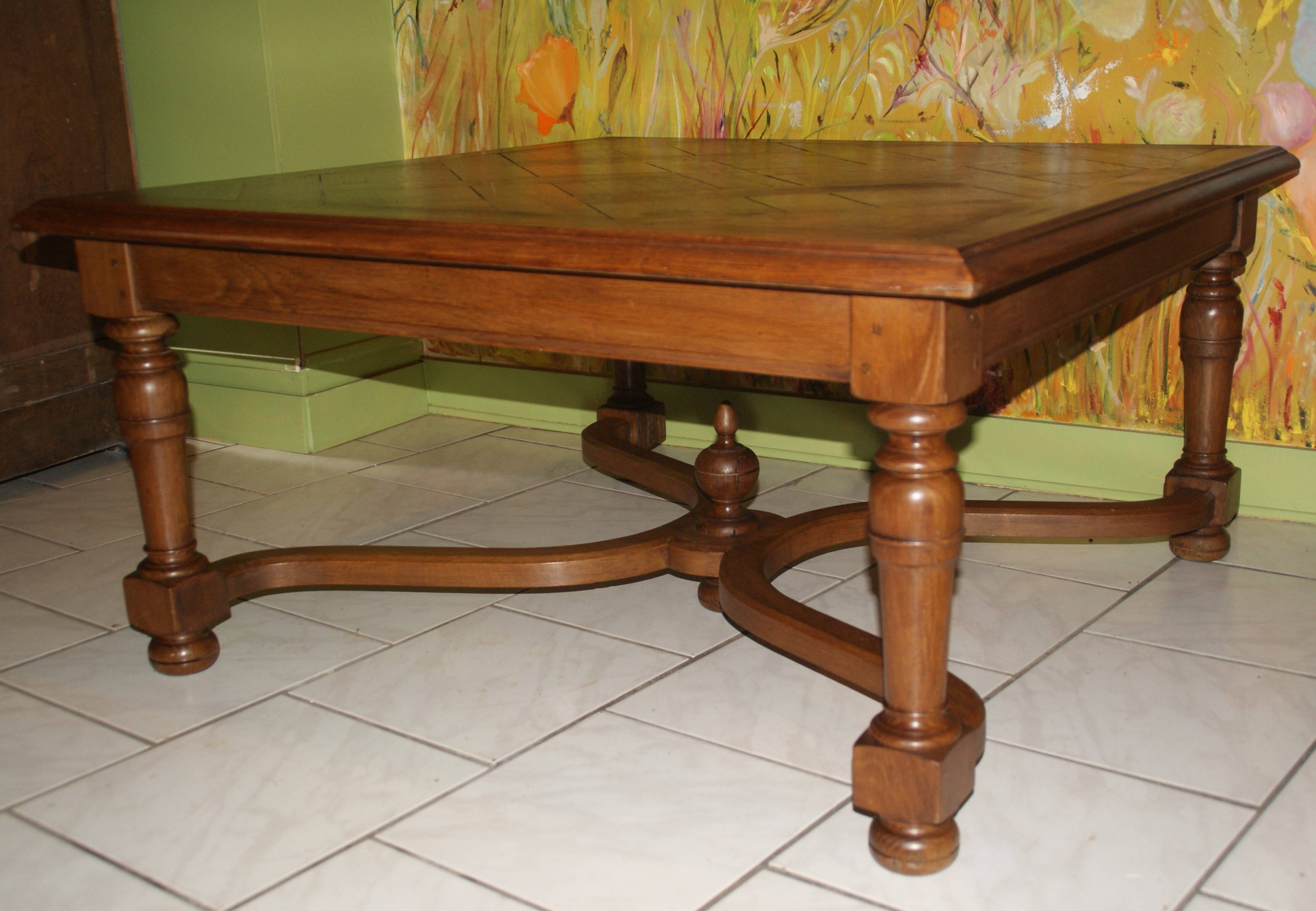 18th Century Versailles Parquet Coffee Table