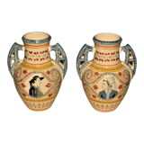 Pair of vases signed Henriot Quimper