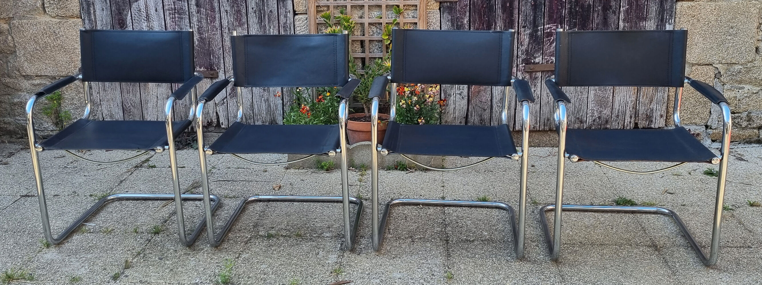 Series of 4 armchair