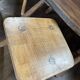 Ensemble table basse et tabourets brutaliste campagne