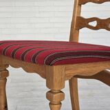 1970s, set 6 pcs of Danish dinning chairs, original good condition, furniture wool.