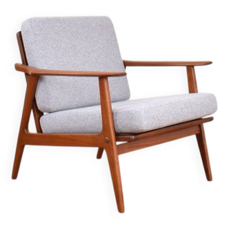 Fauteuil en teck danois du milieu du siècle, années 1960.