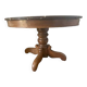 Table in walnut with a marble top in Louis Philippe style.