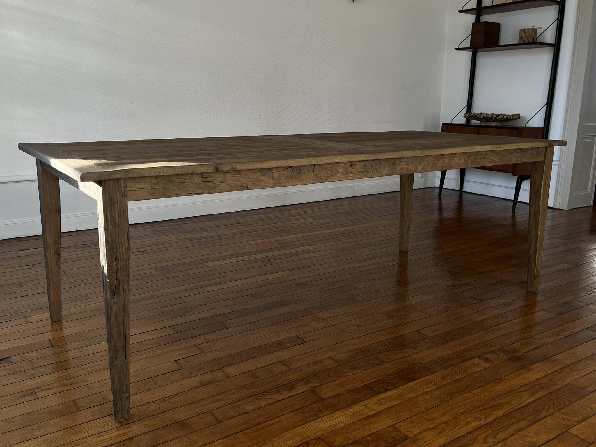 Farm table in solid oak Provence - 250 cm in length