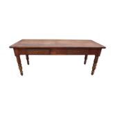 8-seater walnut farm table 199 cm 19th century