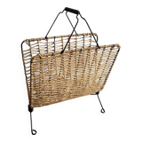 Scoubidou magazine rack / vintage rope