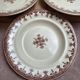 Set of 5 deep plates Terre de Fer Clairefontaine Rouen sepia 19th century