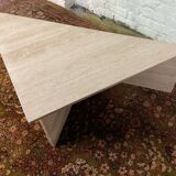 Travertine coffee table