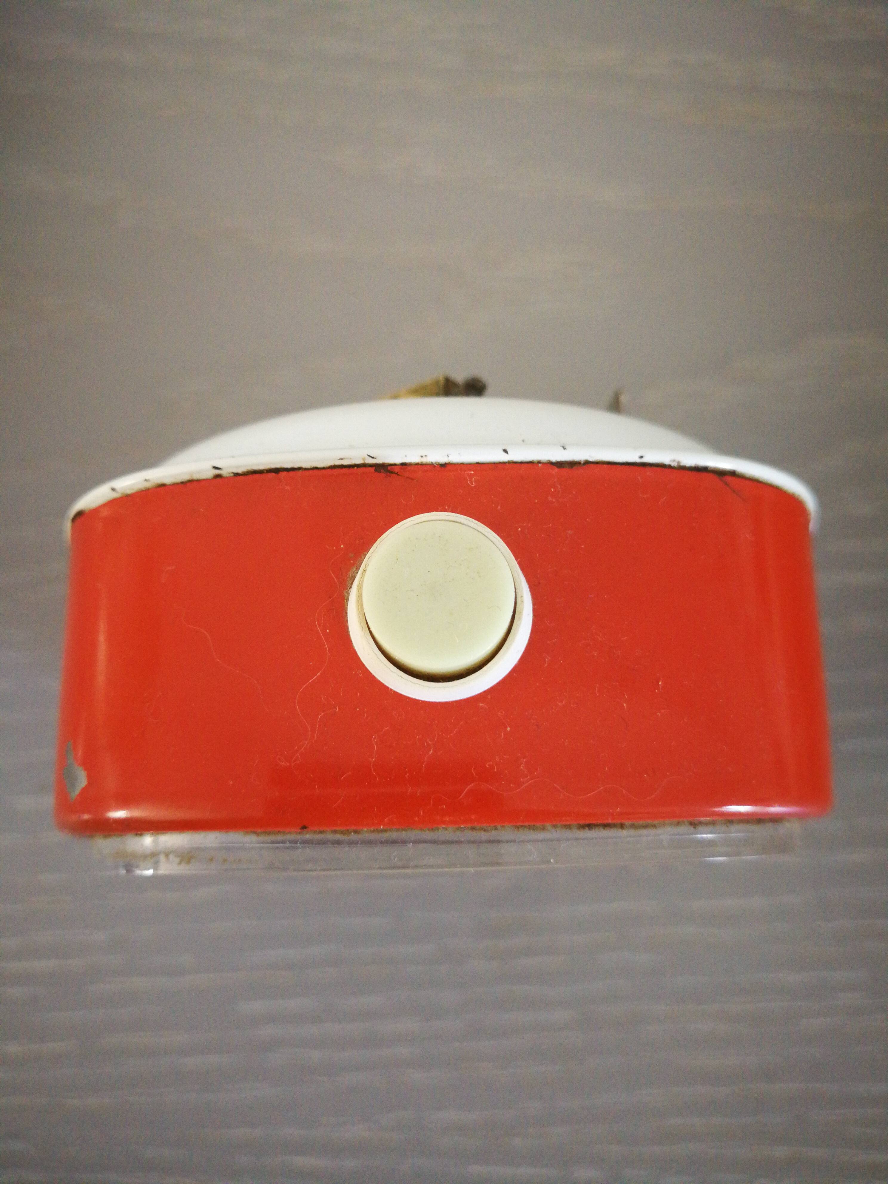 Vintage orange japy alarm clock