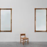 Large 20th century rectangle gilded Deknudt mirror in Baroque style, Belgiu