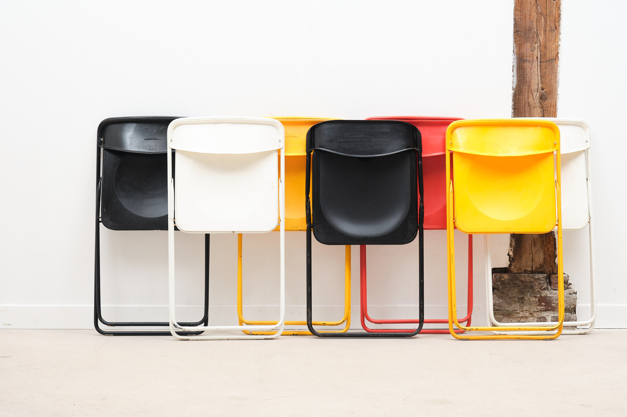 Vintage black IKEA folding chair