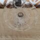 Compotier standing cut glass silver metal art deco