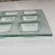 Presentation plate in glass 9 compartments