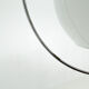 Mid-century milk glass & chrome pendant light