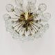 1 of 2 Amazing Golden Bubble Glass Flush Lamps by Doria