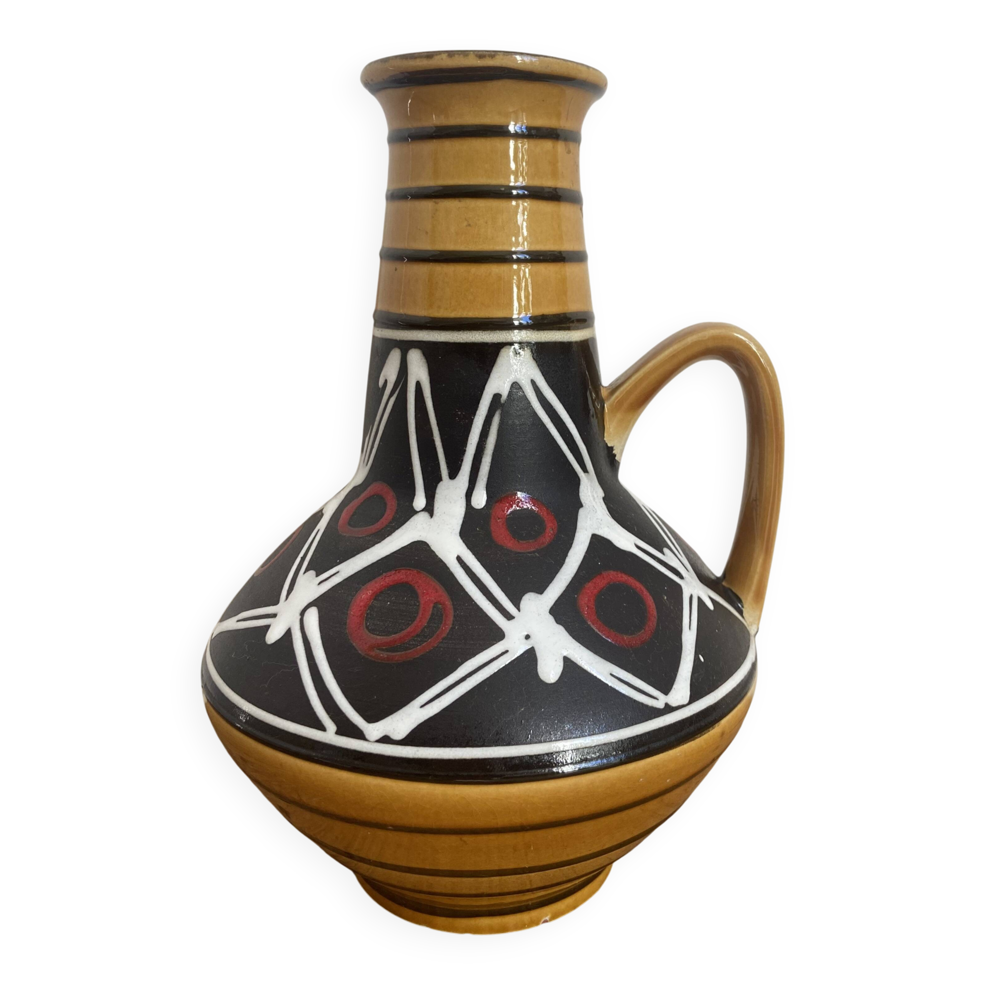 Vase from West Germany in ceramic from the 1960s.