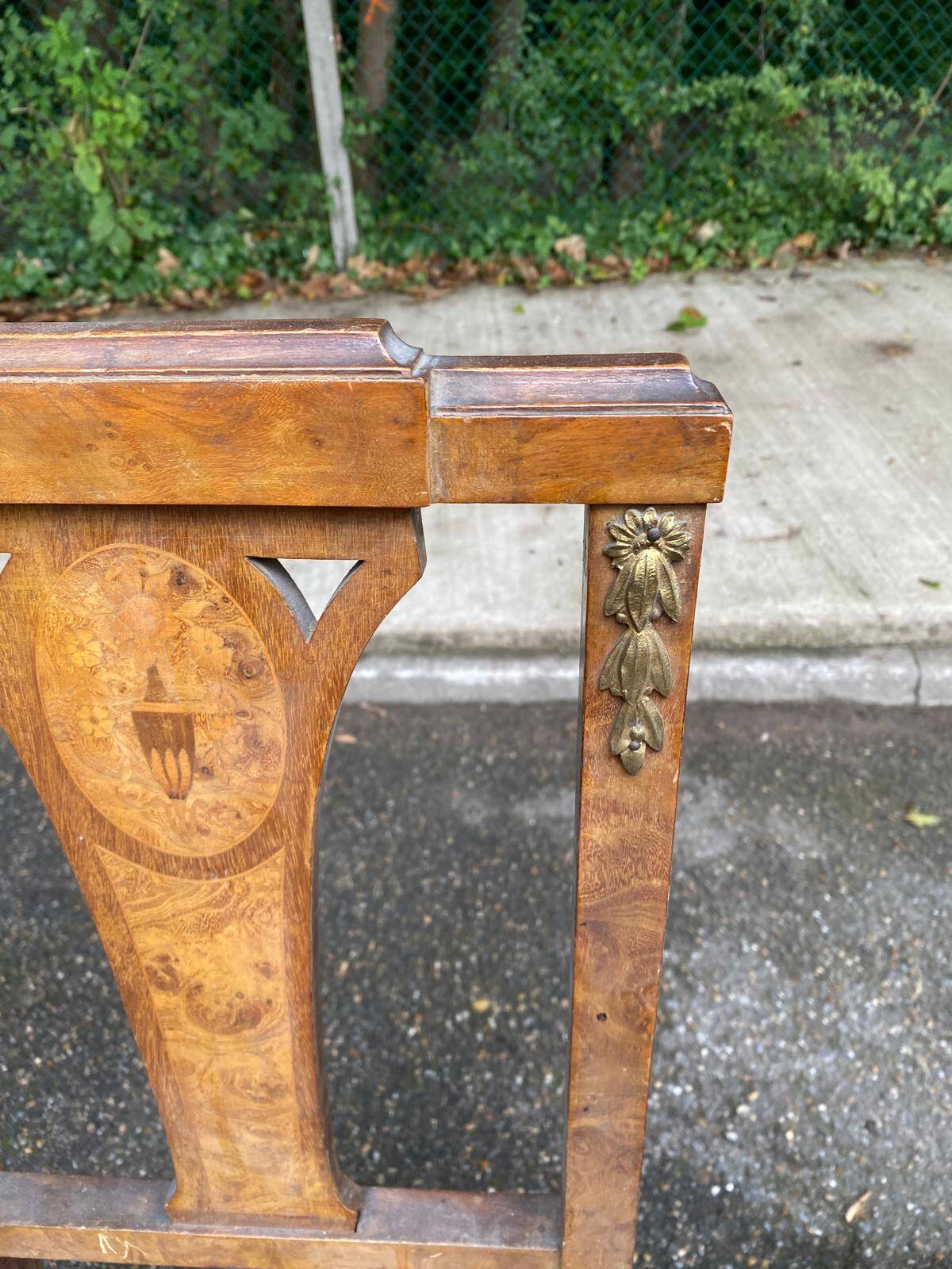 2 Art Deco chairs from the 1930s, solid wood and cane