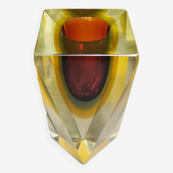 Vase design Murano Uranium Sommerso, des années 1960/70