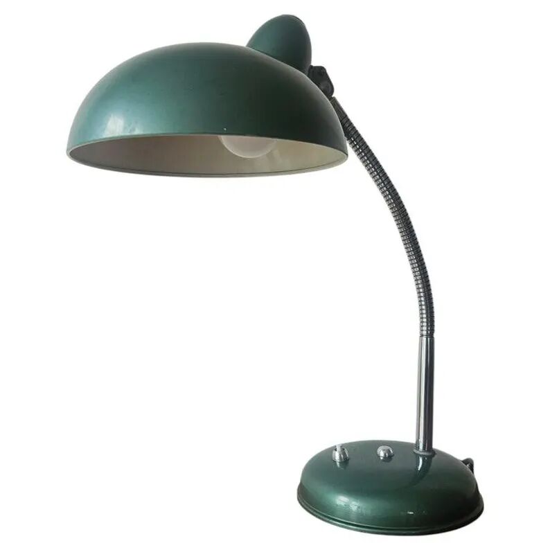 Very Rare Midcentury Industrial Table or Desk Lamp Helo Leuchten, Germany, 1950s