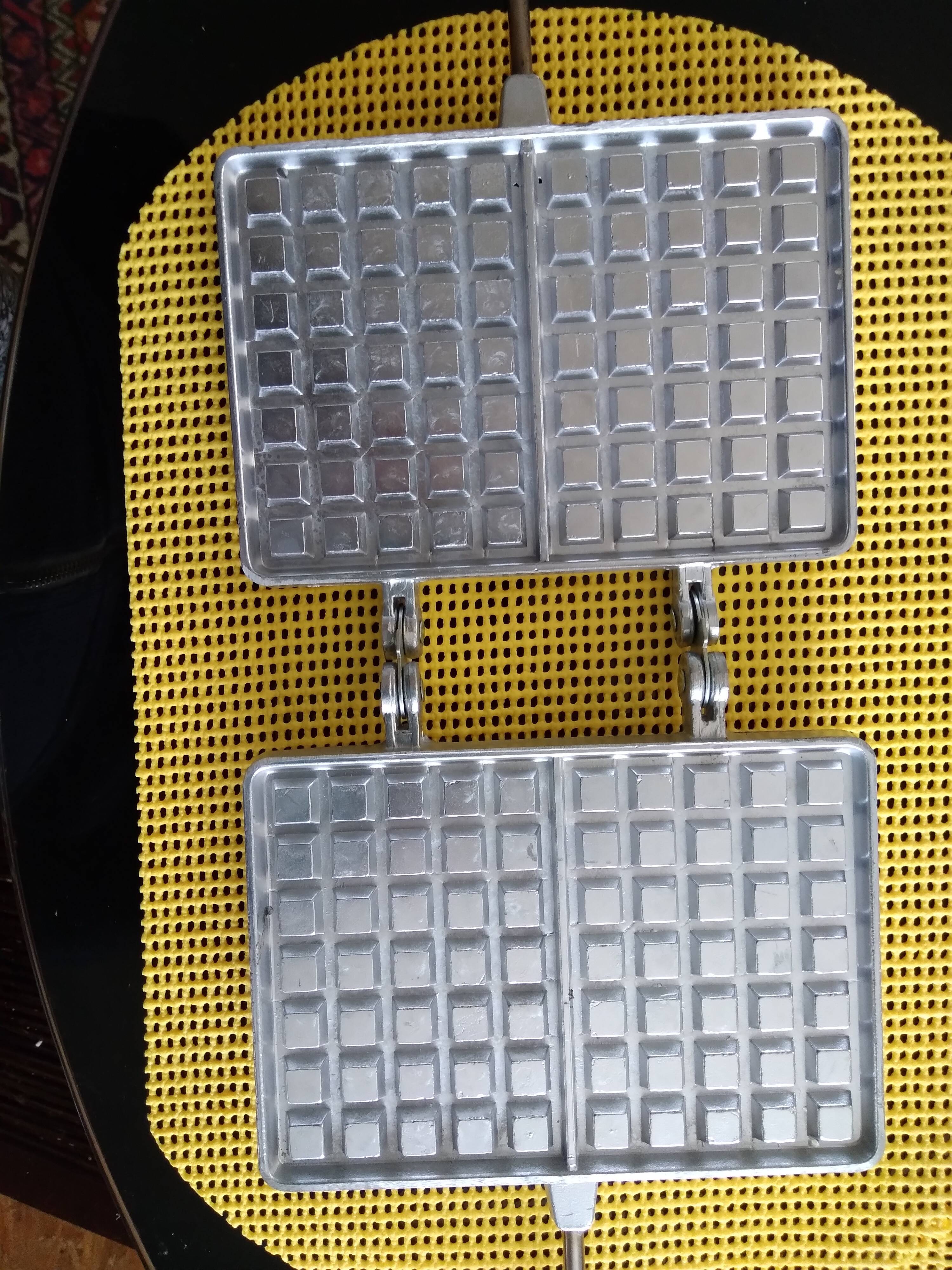 Double waffle iron sefema made in vintage france