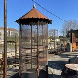 Wrought iron aviary bird cage