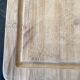 Clear wood cutting board