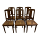 Lot six chaises art deco