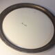 Coaster 21,8cm earthenware mounted on metal